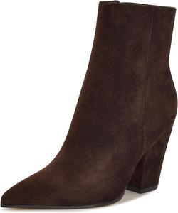 Женские ботильоны Nine West Ariza средней высоты, Dark Brown Suede 201