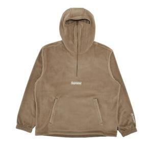 Толстовка Supreme Polartec Facemask Half Zip Hooded Sweatshirt Taupe, желто-коричневый