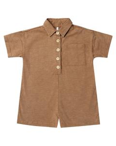 Комбинезон с воротником и пуговицами от Rylee + Cru Collective, коричневый