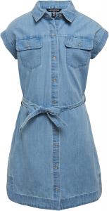 Платье-рубашка Calvin Klein Girls с коротким рукавом из легкого денима из шамбре, Chambray