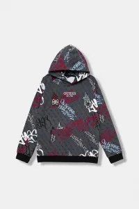 Детская хлопковая толстовка Guess, серый