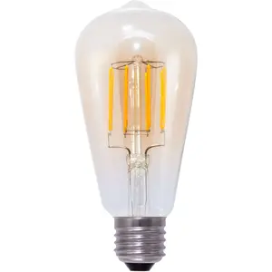 Светодиодная лампа LED LED Rustika gold E27 теплый белый, диммируемая, E27, Rustika, золотая Segula, золотой