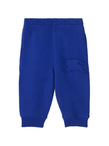 Спортивные брюки с аппликацией Equestrian Knight BURBERRY KIDS, синий