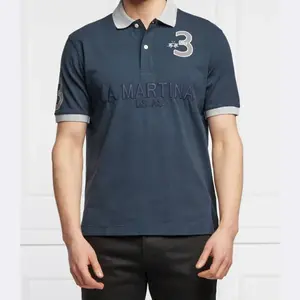 Рубашка поло стандартного кроя La Martina, синий