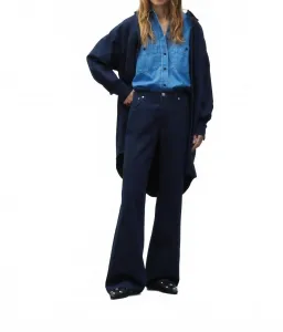 Джинсы Gillan Wide Leg темно-синего цвета Closed