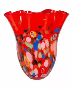 Стеклянная ваза Alton Trail Art 14,5 дюйма Dale Tiffany, red