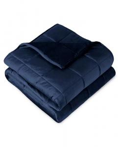 Утяжеленное одеяло, 17 фунтов (60 x 80 дюймов) Bare Home, синий