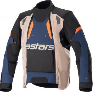 Куртка Alpinestars Halo Drystar, Dark Blue/Dark Khaki/Flame Ora