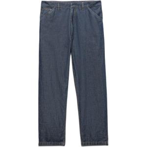 Брюки из шамбре PRADA, синий