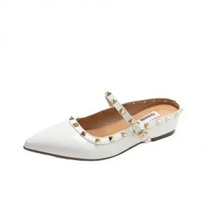 Take the Qin Женские противоскользящие тапочки с закрытым носком устойчивые к истиранию экрю 4 см, цвет Ecru-4cm