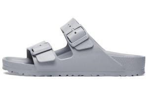 Шлепанцы унисекс лаймово-серые Birkenstock