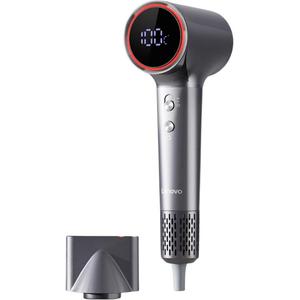 Фен с отрицательными ионами для ухода за волосами, домашнее использование, высокая мощность обдува, быстрая сушка, бережный уход за волосами, L HDT001S Lenovo, серебро