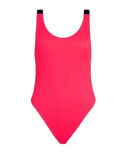 Слитный купальник с вырезом на спине Calvin Klein, розовый