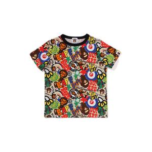 Футболка FW25 для детей 3-7 лет A BATHING APE, мультиколор