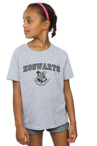 Хлопковая футболка с гербом Хогвартса Harry Potter, серый