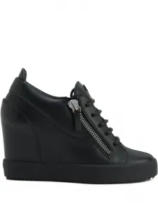 Кроссовки Addy на танкетке Giuseppe Zanotti, черный