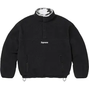 Полартек свитшот реверсивный унисекс Supreme, черный