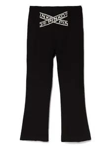 Брюки с логотипом Pinko Kids, черный