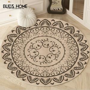 Budis Ковер 100 см для спальни/кабинета в стиле Chanel, утолщенный, велюровый, нескользящий