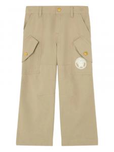 Брюки с карманами-карго Versace Kids, коричневый