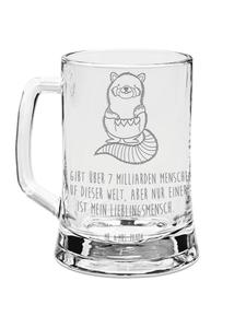 Пивная кружка с изображением красной панды и слоганом из прозрачного материала Mr. & Mrs. Panda