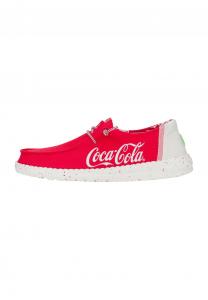 Слипоны WALLY COKE - Trainers HEYDUDE, светло-красный