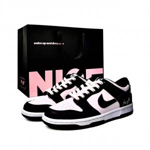 Данк специальная сумка для покупок, свитхарт висперс лоу топ скейтборд обувь унисекс блэк пинк Nike, черный