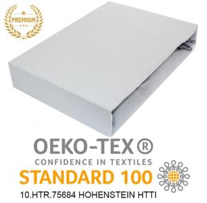 Простыня трикотажная на резинке 100% хлопок 80х190 см СЕРЫЙ ПРЕМИУМ Timex-Pol