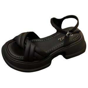 Женские сандалии на одной застежке TAFN, черный