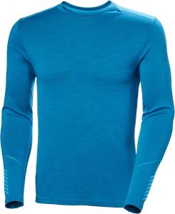 Мужской термобелье Helly-Hansen LIFA Merino Midweight Crew - теплое и дышащее, идеально подходит для зимних видов спорта и активного отдыха Helly Hansen, 578 Neptune Blue