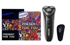 Роторная бритва S3203/08 с тремя лезвиями для всего тела, моющаяся, с быстрой зарядкой за 1 час PHILIPS