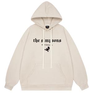 Свитшот для осени и зимы унисекс The Simpsons, априкот