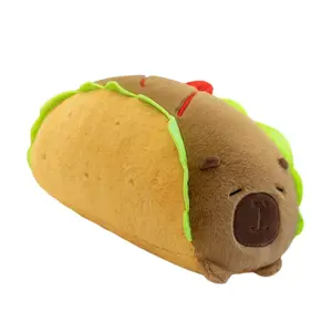 Креативная необычная мультяшная милая игрушка капибара в виде хот-дога плюшевая кукла высота 50cm/70cm/90cm TLXT