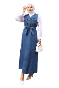 Платье MODAMIHRAM, темно-синий