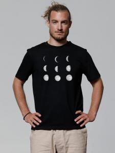 Футболка Moonphases черного цвета wat? Apparel
