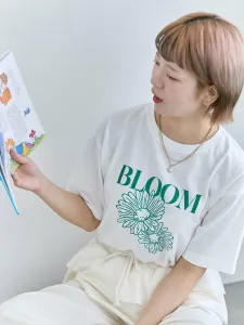 Футболка с цветочным мотивом Ehka Sopo, цвет Off White