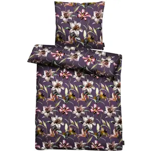 Постельное белье APELT «Lilia», сертифицировано GOTS – изготовлено из экологически чистого хлопка, фиолетовый