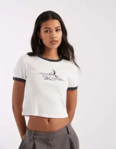 Белая футболка с изображением луны Levi's