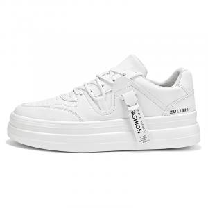 Скользоустойчивые, износостойкие, дышащие низкие скейтбордские кроссовки мужские ZULISHI, белые