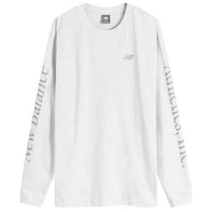 Классический спортивный лонгслив New Balance, Ash Heather