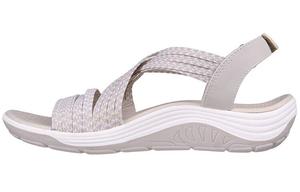 Пляжные сандалии женские серые/белые Skechers