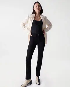 Узкие джинсы скинни Women's Secret с высокой посадкой и пуш-ин Salsa Jeans, черный