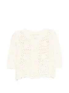 Кардиган с цветочным декором цвета чая Louise Misha, бежевый