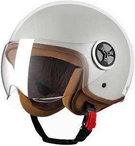 Шлем винтажный Dcoltmi-888 Vespa Full Face, серый