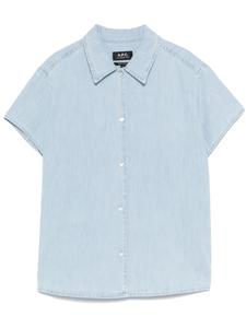 Рубашка APC Marina A.P.C., синий