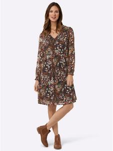 Платье с принтом черного цвета WITT WEIDEN