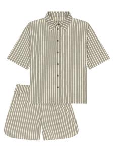 SCHIESSER Пижама 'Selected Premium' в зеленом цвете