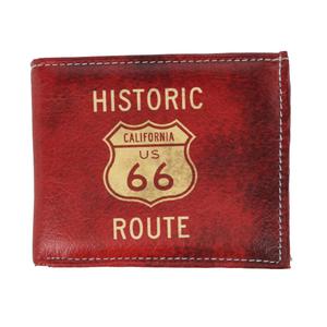 Мужской кошелек Route 66 в два сложения CTM, красный