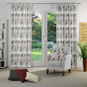 Шторка Bray с петлями, 1 шт. Wirth, коричневый