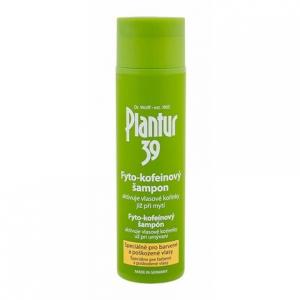 Шампунь с фитокофеином для окрашенных и поврежденных волос 250мл, Plantur 39